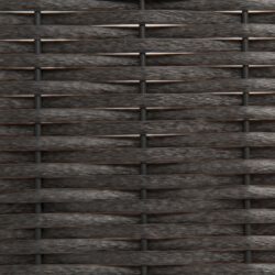 Beeteinfassung aus Rattan mit Zacken Beeteinfassung aus Rattan mit Zacken