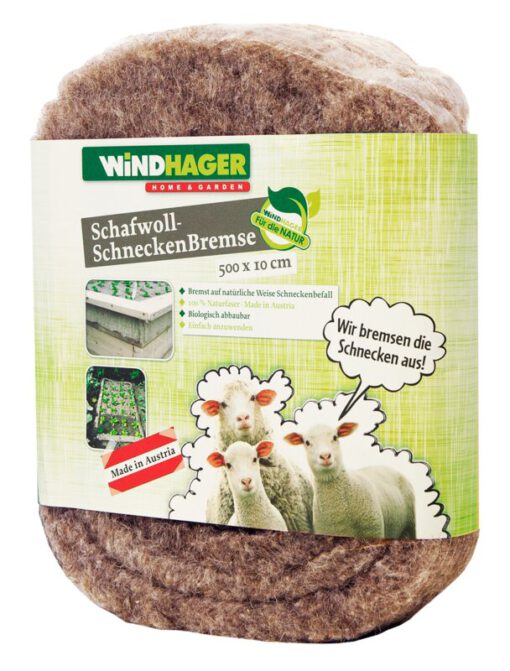 Schneckenschutz fürs Beet mit Schafwolle