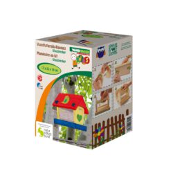 Vogelfutterhaus Bausatz inkl. Farben & Pinsel für Kinder Vogelfutterhaus Bausatz inkl. Farben & Pinsel für Kinder