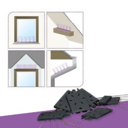 Vogel- und Taubenabwehr Set für Fensterbank & Co Vogel- und Taubenabwehr Set für Fensterbank & Co