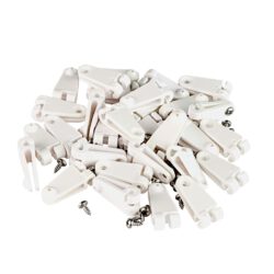 Laufhaken 30 Stück weiß - Zubehör für Seilspannsegel