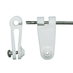 Laufhaken 30 Stück weiß - Zubehör für Seilspannsegel