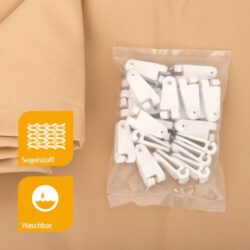 Sonnensegel für Seilspannmarkise mit Laufhaken