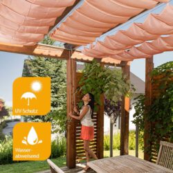 Sonnensegel für Seilspannmarkise mit Laufhaken