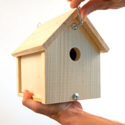 Vogel-Nistkasten Bausatz inkl. Farben & Pinsel für Kinder Vogel-Nistkasten Bausatz inkl. Farben & Pinsel für Kinder