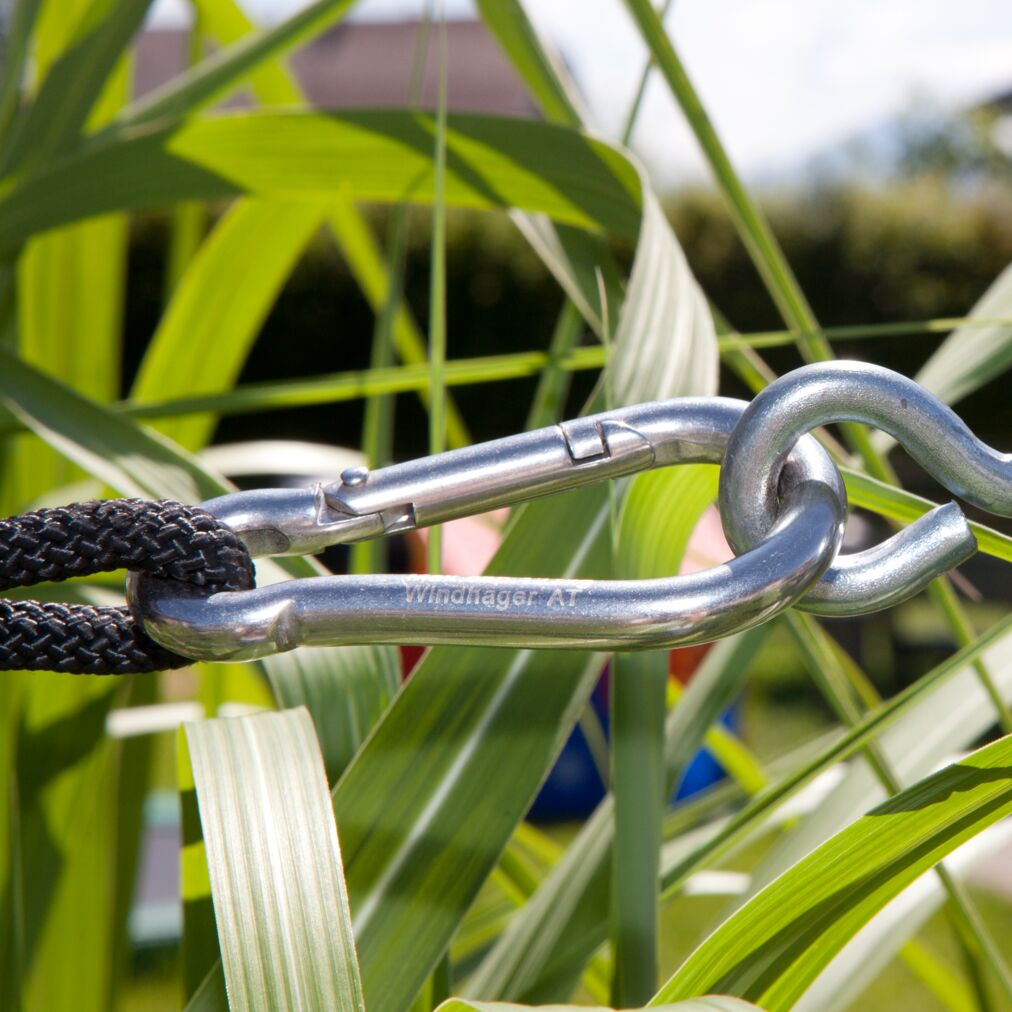 Coolaroo Zubehör für Sonnensegel Edelstahl S- Haken Karabiner Ringschraube