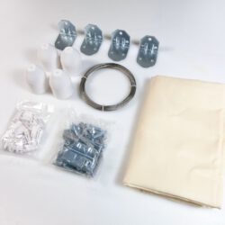 Seilspann-Sonnensegel + Montageset 270x140cm Seilspann-Sonnensegel + Montageset 270x140cm