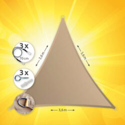 Sonnensegel SunSail RIVIERA Sonnensegel Dreieck Khaki